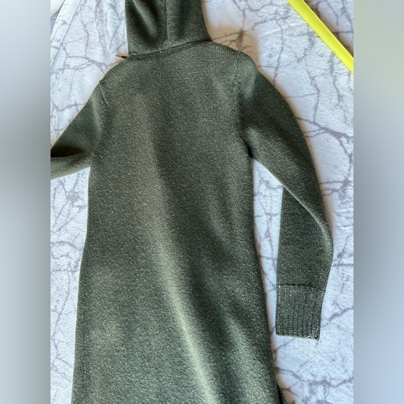 VTG Polo Jeans Co. Ralph Lauren Coat Small Wool Blend Hooded, Y2K, Olive Green - Picture 13 of 13